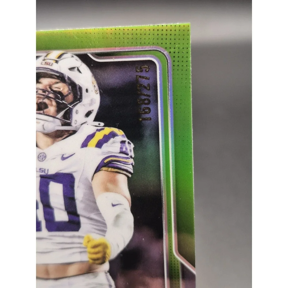 2025 Bowman U Chrome Football Whit Weeks Lime Green /275 LSU Tigers